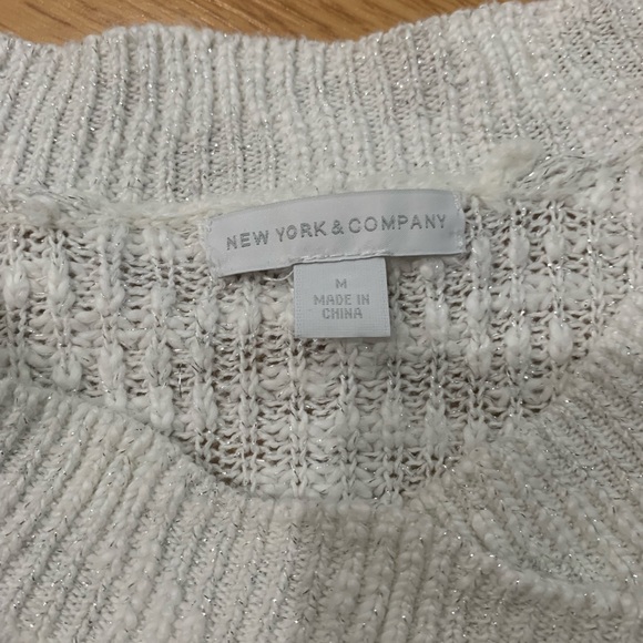 White glittery sweater - Picture 4 of 5